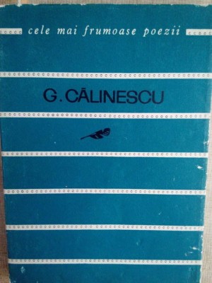 G. Calinescu - Poezii (Editia: 1966) foto