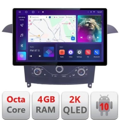 Navigatie Ford S-max 2006-2014 Qled 2K Octa Core 4+64 LTE 4G DSP Wifi 5Ghz android auto carplay radio gps internet KIT-smax-navi+EDT-E413-2K CarStore foto