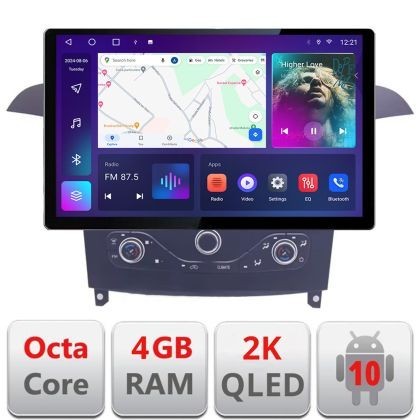 Navigatie Ford S-max 2006-2014 Qled 2K Octa Core 4+64 LTE 4G DSP Wifi 5Ghz android auto carplay radio gps internet KIT-smax-navi+EDT-E413-2K CarStore