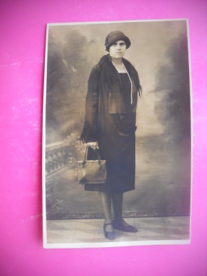HOPCT 166 L FOTO BELVISO CERIGNOLA-FATA CU PALATIA-FOTOGRAFIE VECHE TIP CP foto