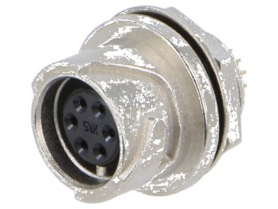 Conector circular LF lipire PIN 6 soclu mamă 2A 300VAC foto
