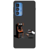 Husa compatibila cu Motorola Moto G51 5G model This is a robbery, Silicon, TPU, Viceversa, Transparent, Carcasa