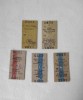 Lot de 5 bilete tren, anii 2004-2006
