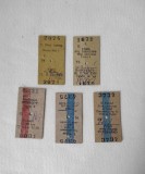Lot de 5 bilete tren, anii 2004-2006