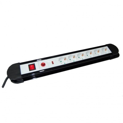 Prelungitor cu protectie la supratensiune elSales ELS-P6P3 , 6 prize , lungime 3 metri , 3500 W , 250 V , foto