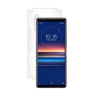 Folie Spate + Laterale Compatibila cu Sony Xperia 5 - AntiSock Ultrarezistenta Autoregenerabila UHD Invizibila foto