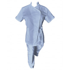 Costum Medical Pe Stil, Albastru deschis, Model Andreea - L, XS