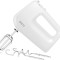 Mixer de mana ECG RS 440 White Lite, 400 W, 5 viteze, functie TURBO, 2 teluri si 2 carlige, alb