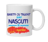 Cana alba personalizata &quot;Baietii cu talent&quot;, INOVATIX&reg;. 330ml, Oem