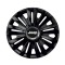 Set 4 capace roti Negre Cu Inel Cromat Royal R16 Compatibil Cu Jeep