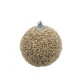 Glob de Craciun, auriu, SYPMQB-1022417, 8 cm, spuma, rotund