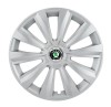 Set 4 Capace Roti, potrivite jantelor de R16, pentru Skoda, model delta cromat, Autohelix MSA