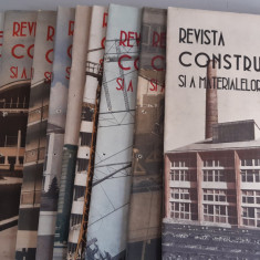 REVISTA CONSTRUCTIILOR SI A MATERIALELOR DE CONSTRUCTII - 1960 - 11 numere