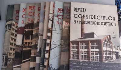 REVISTA CONSTRUCTIILOR SI A MATERIALELOR DE CONSTRUCTII - 1960 - 11 numere foto