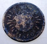 2.186 ELVETIA 5 RAPPEN 1850 BB, Europa