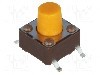 Microintrerupator, 6.2x6.2mm, OFF-(ON), SPST-NO, DIPTRONICS - DTSM-63S-V-B