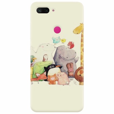 Husa silicon pentru Xiaomi Mi 8 Lite, Cute Cartoon Animals foto