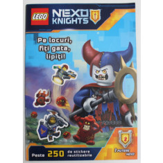 LEGO NEXO KNIGHTS , PE LOCURI , FITI GATA , LIPITI ! PESTE 250 DE STICKERE REUTILIZABILE , 2016