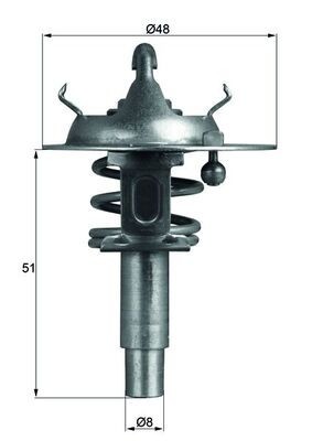 MAHLE TX 106 90D termostat,lichid racire foto