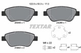 Set placute frana TEXTAR 2509501