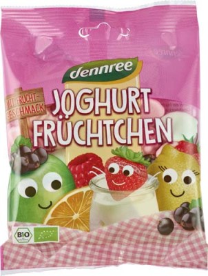 Jeleuri cu Iaurt si Fructe Bio 90gr Dennree foto