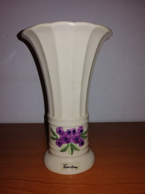 Vaza ceramica Rosa Ljung Deco Helsingborg Suedia 18.5 cm foto