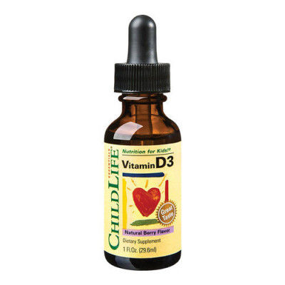 Vitamina D3 500UI(gust de fructe) (copii), 30ml, ChildLife foto