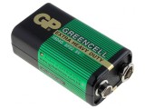 Baterie 9V Zinc-Carbon Nere&icirc;ncărcabilă GREENCELL, GP