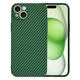 Husa iPhone 15 Plus Asteroid GSM Carbonite FiberShell, verde