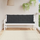 Perne banca de gradina 2buc.,negru, 180x50x7cm, tesatura oxford GartenMobel Dekor, vidaXL