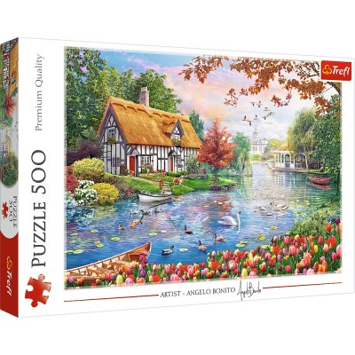 PUZZLE TREFL 500 REFUGIUL TACUT SuperHeroes ToysZone foto