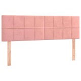 Cumpara ieftin Tablii de pat, roz, 144x5x78/88 cm, catifea