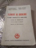 E. Elemente de Sociologie