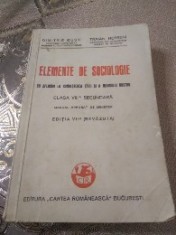 E. Elemente de Sociologie