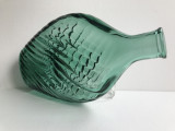 Sticla decorativa verde inchis. Signature green-glass cristal bottle Rochelt