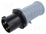 Conector AMPHENOL IP&amp;S 63A mufă tată alimentare AC trifazate 4 pini IP44