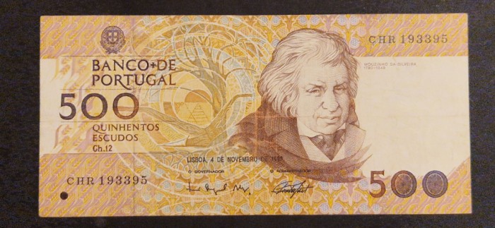 Portugalia 500 Escudos 1993 VF
