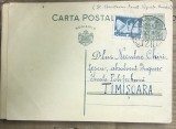 CP03 Carte postala veche 1938 Sanatoriul Vijnitza Bucovina stampila rara box Cernauti absolvent inginer