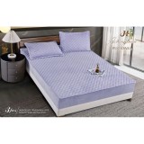 Cumpara ieftin Topper Saltea/Husa de pat matlasata si 2 fete de perne din catifea, cu elastic, model tip topper 160x200 - SPR519