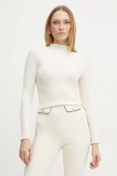 Morgan pulover MAIKIA femei, culoarea bej, light, cu turtleneck, MAIKIA