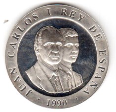 Spania 2000 Pesetas 1990 Juan Carlos I Barcelona 1992 logo