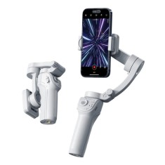 Stabilizator Inteligent de Mana ambrasmart, cu Tehnologie Anti-Shake pe 3 Axe, Recunoastere Inteligenta a Fetei, Portabil si Pliabil, Pentru Android s