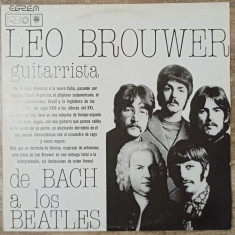 Leo Brouwer guitarrista, de Bach a los Beatles// disc vinil