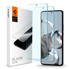 Set 2 Folii de protectie Spigen Glas.TR Slim pentru Xiaomi 12T/12T Pro/13T/13T Pro Transparent