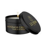 Lum&acirc;nare pentru masaj LE D&Eacute;SIR Massage Candle Vanilla, formulă naturală din ceară de soia și cocos, aromă de vanilie, 100 g