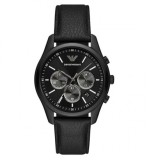 Emporio Armani Antonio AR11583 Ceas Bărbați Cronograf Quartz Cadran Negru Curea Piele 41mm