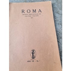Roma - Revista Institutului de Cultura Italiana Anul VIII Nr. 1