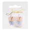 Cercei Femei, Model Fluture, Metal, Culoare Aurie, Fluture Albastru, Diametru 1cm, Lungime 3cm