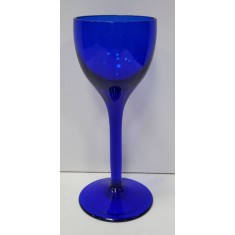 Pahar din cristal albastru, Anglia, Semnat Bristol