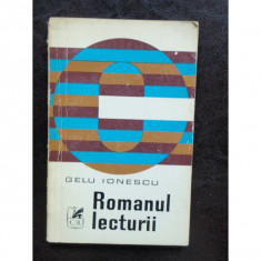 ROMANUL LECTURII - GELU IONESCU